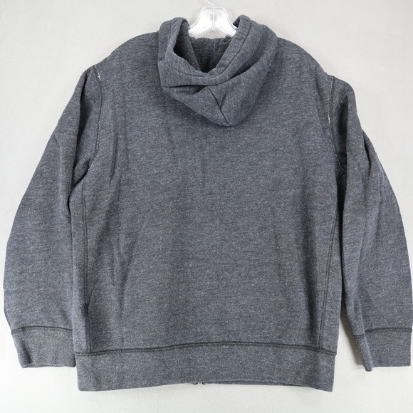 Polo Ralph Lauren Dark‎ Grey Waffle Lined Hood Full Zip Heavy Sweatshirt XL - Picture 3 of 6